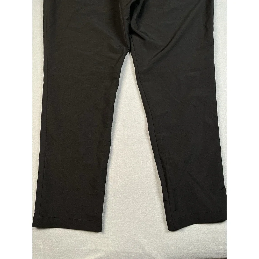 Banana Republic Chino Pants Mens 36x30 Black‎ Polyester Travel Slim Fit